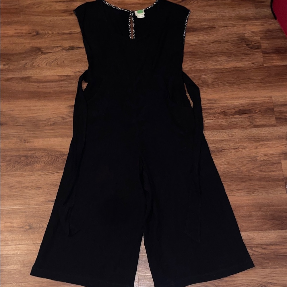 Anthropologie Black Sleeveless Jumpsuit